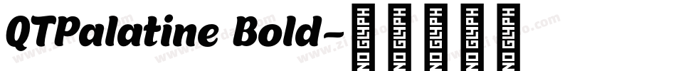 QTPalatine Bold字体转换